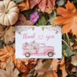 A Little Pumpkin Baby Shower Thank You Card<br><div class="desc">Express your gratitude with our "A Little Pumpkin Baby Shower Thank You Card." This charming card features a whimsical pumpkin design that perfectly complements your fall-themed celebration. It's the ideal way to thank your guests for their thoughtful gifts and warm wishes, leaving them with a sweet memory of the special...</div>