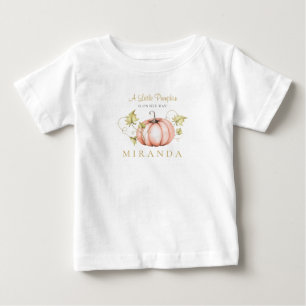 A Little Pumpkin Baby Shower Watercolor T-Shirt