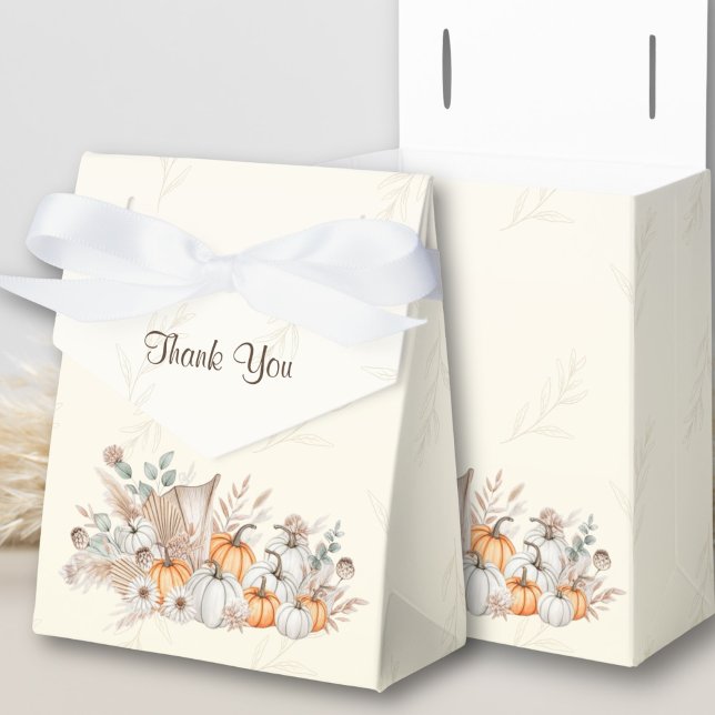 A Little Pumpkin Boho Baby Shower  Favour Box (A Little Pumpkin Is On The Way Baby Shower Favor Box)