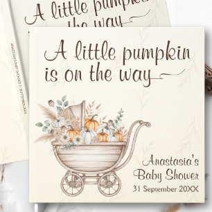 A Little Pumpkin Boho Baby Shower Guest Book