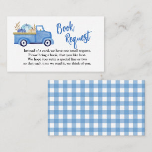 A Little pumpkin Book Request Enclosure Card