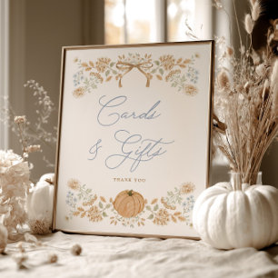 A Little Pumpkin Cottage Cards and Gifts Sign
