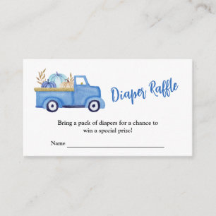 A Little pumpkin Diaper Raffle Enclosure Card