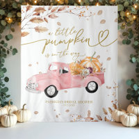 A Little Pumpkin Fall Baby Shower Backdrop
