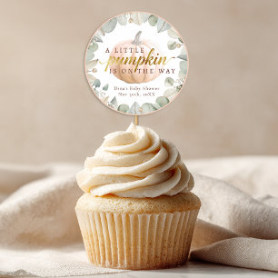 A Little Pumpkin Fall Baby Shower Favor Sticker