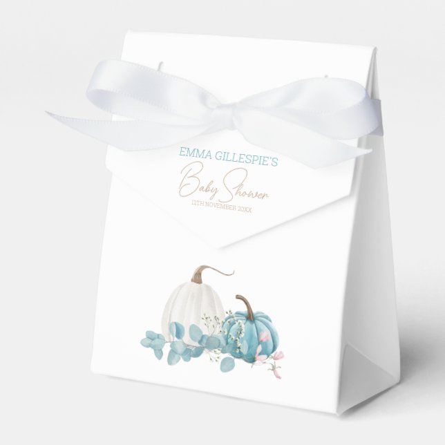 A Little Pumpkin Fall Baby Shower Favour Box (Front Side)