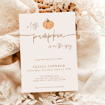 A Little Pumpkin Fall Baby Shower | Gender Neutral Invitation<br><div class="desc">This lovely Baby Shower Invitation features modern calligraphy with neutral tones- the perfect way to accent your little one's shower. 

Easily edit most wording to match your event! Text and background colours are fully editable —> click the "Edit Using Design Tool" button to edit!</div>