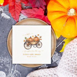 A Little Pumpkin Fall Baby Shower Gender Neutral Napkin