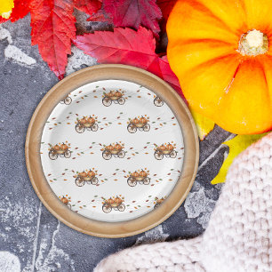 A Little Pumpkin Fall Baby Shower Gender Neutral Paper Plate