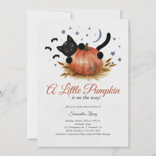 A Little Pumpkin Fall Baby Shower Invitation
