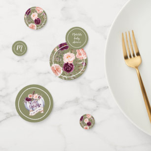 A little pumpkin fall baby shower party decor confetti