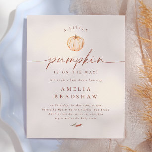 A Little Pumpkin Floral Budget Fall Baby Shower