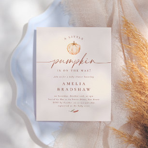 A Little Pumpkin Floral Budget Fall Baby Shower