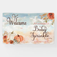 A Little Pumpkin Floral Girl Baby Sprinkle Welcome