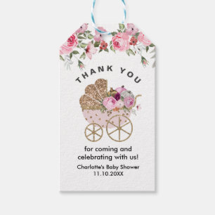 A Little Pumpkin Girl Baby Shower  Gift Tags