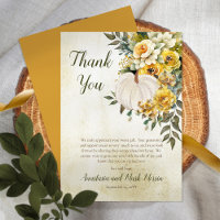 A Little Pumpkin Harvest Gold Floral Baby Shower
