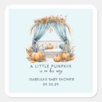 A Little Pumpkin Is On His Way Boy Baby Shower