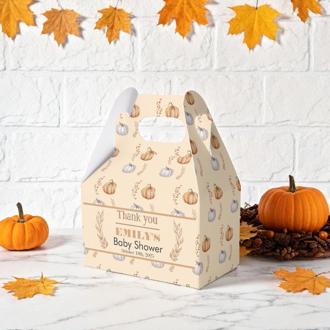 A Little Pumpkin is on the Way - Baby Shower Favour Box (Creator Uploaded)