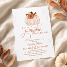 A Little Pumpkin Is on the Way Baby Shower