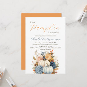 A Little Pumpkin Is on the way baby shower Invitation