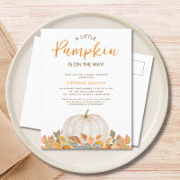 A Little Pumpkin Is On the Way Baby Shower