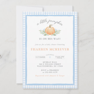 A Little Pumpkin is On the Way Baby Shower Invite