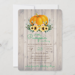 A little Pumpkin is on the way Baby Shower Invite