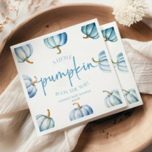 A Little Pumpkin Is On The Way! Baby Shower Napkin