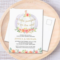 A Little Pumpkin Is on The Way Couples Baby Shower