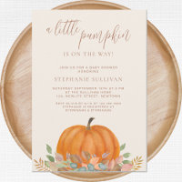 A Little Pumpkin Is On The Way Fall Baby Shower
