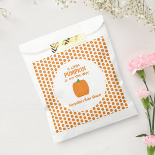 A Little Pumpkin Is On The Way Favour Bags
