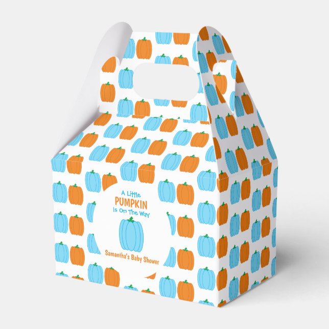 A Little Pumpkin Is On The Way Favour Box (Front Side)