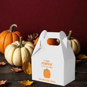 A Little Pumpkin Is On The Way Favour Box