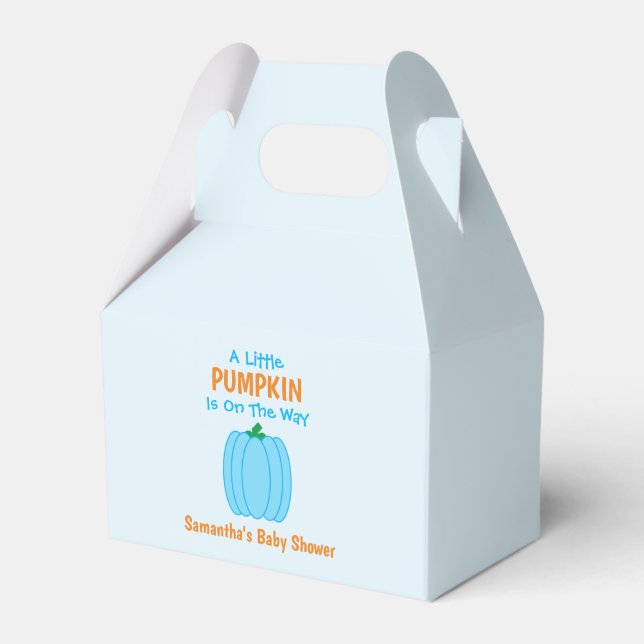 A Little Pumpkin Is On The Way Favour Box (Front Side)