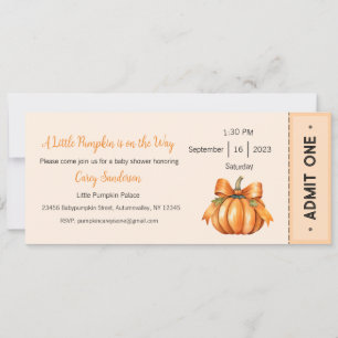 A Little Pumpkin is on the Way Invitation