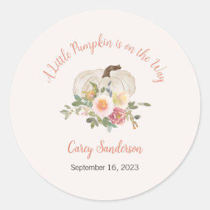 A Little Pumpkin is on the Way Labels, Stickers