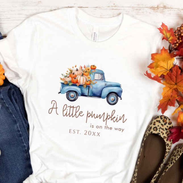 A Little Pumpkin Is On The Way Mum To Be  T-Shirt (Creator Uploaded)