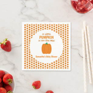 A Little Pumpkin Is On The Way Napkin