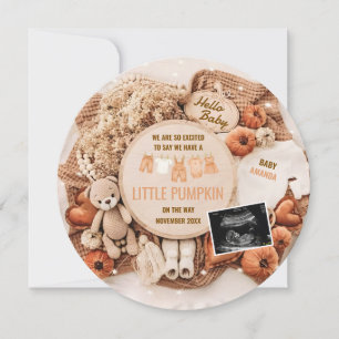 A Little Pumpkin Is On The Way Pregnancy Announcement