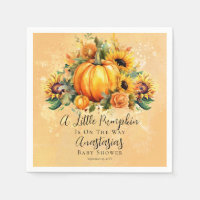 A Little Pumpkin | Sunflowers Fall Baby Shower