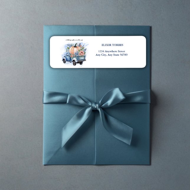 A Little Pumpkin Truck Watercolor Baby Shower (Creator Uploaded)