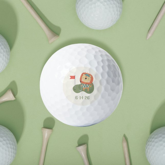 A Little Putter Golf Baby Shower Favor Preppy Boy  Golf Balls (Personalize with baby’s due date or initials for a thoughtful keepsake baby shower favor.)