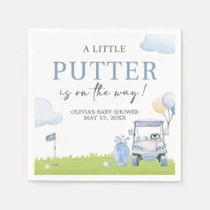 A Little Putter Golf Baby Shower Napkin