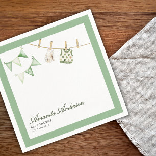 A Little Putter Is On The Way Boy Baby Shower  Napkin