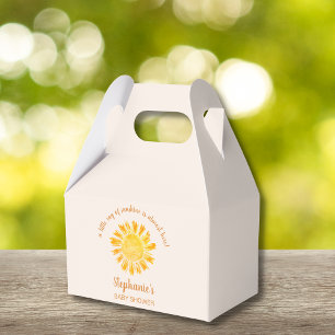 A Little Ray Of Sunshine Baby Shower  Favour Box