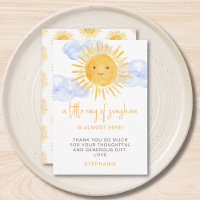 A Little Ray of Sunshine Clouds Baby Shower