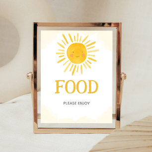 A Little Ray of Sunshine Food Sign