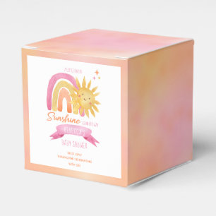 A Little Ray of Sunshine Girl Baby Shower Favour Box