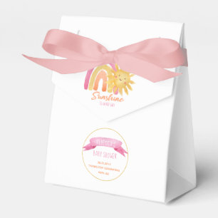 A Little Ray of Sunshine Girl Baby Shower  Favour  Box