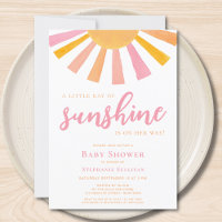 A Little Ray Of Sunshine Girl Baby Shower